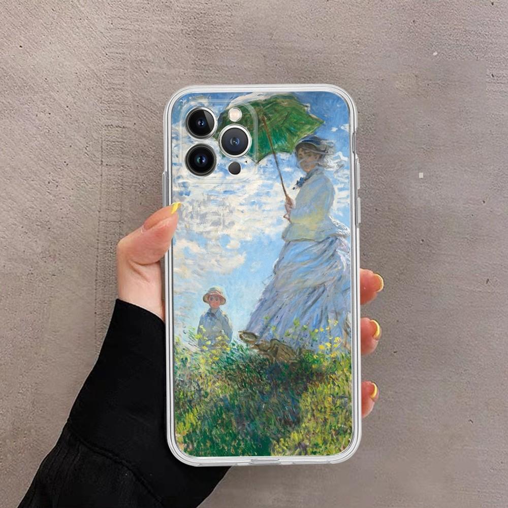 Claude Monet Phone Case For IPhone 16 15 14 13 12 Mini 11 Pro XS Max X XR SE 6 7 8 Plus Soft Silicone Cover