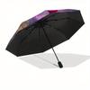 Fantasy Forest Deer Theme 8 Bone Hand Automatic Folding Umbrella, Compact and Portable Design, A Perfect Gift for Birthday, Christmas or Bus