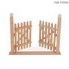 1/12 Wood Fence Gate Model Miniature Fairy Garden Door Dollhouse Simulation Furniture Decoration Toys