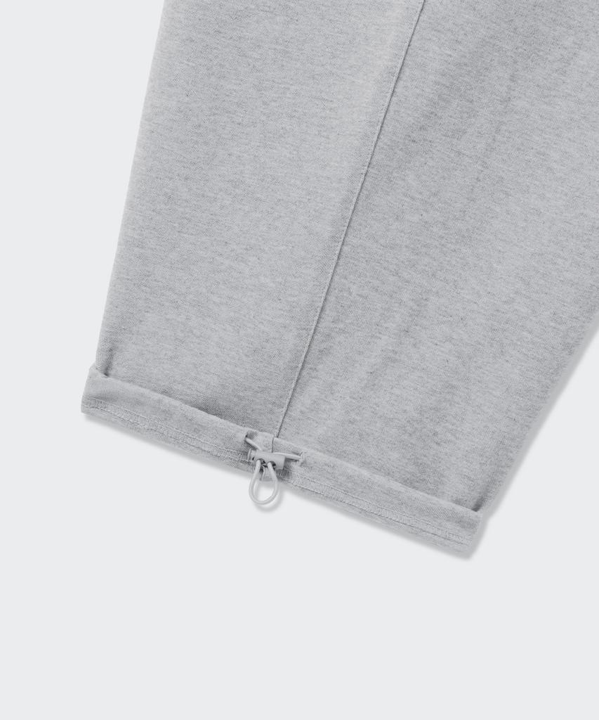 MUSINSA STANDARD Double Knit One-Pleat Wide Lounge Sweatpants [Melange Light Gray]