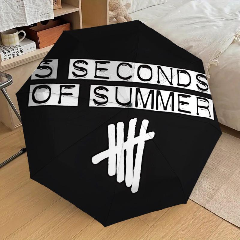 

1pc 5 Seconds of Summer Merchandise Automatic Folding Umbrella, Casual Outdoor Accessory, Birthday Festival Gift yy251126079