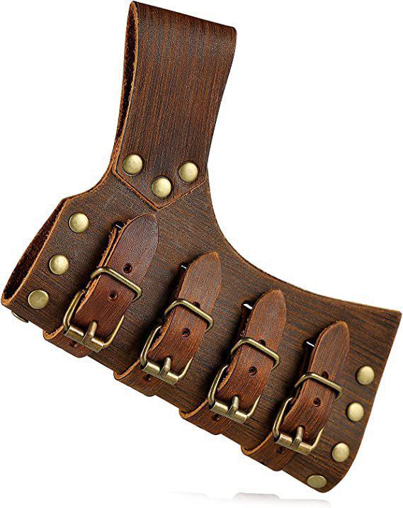 Medieval Renaissance Adjustable Leather Sword Scabbard & Belt Costume Accessory