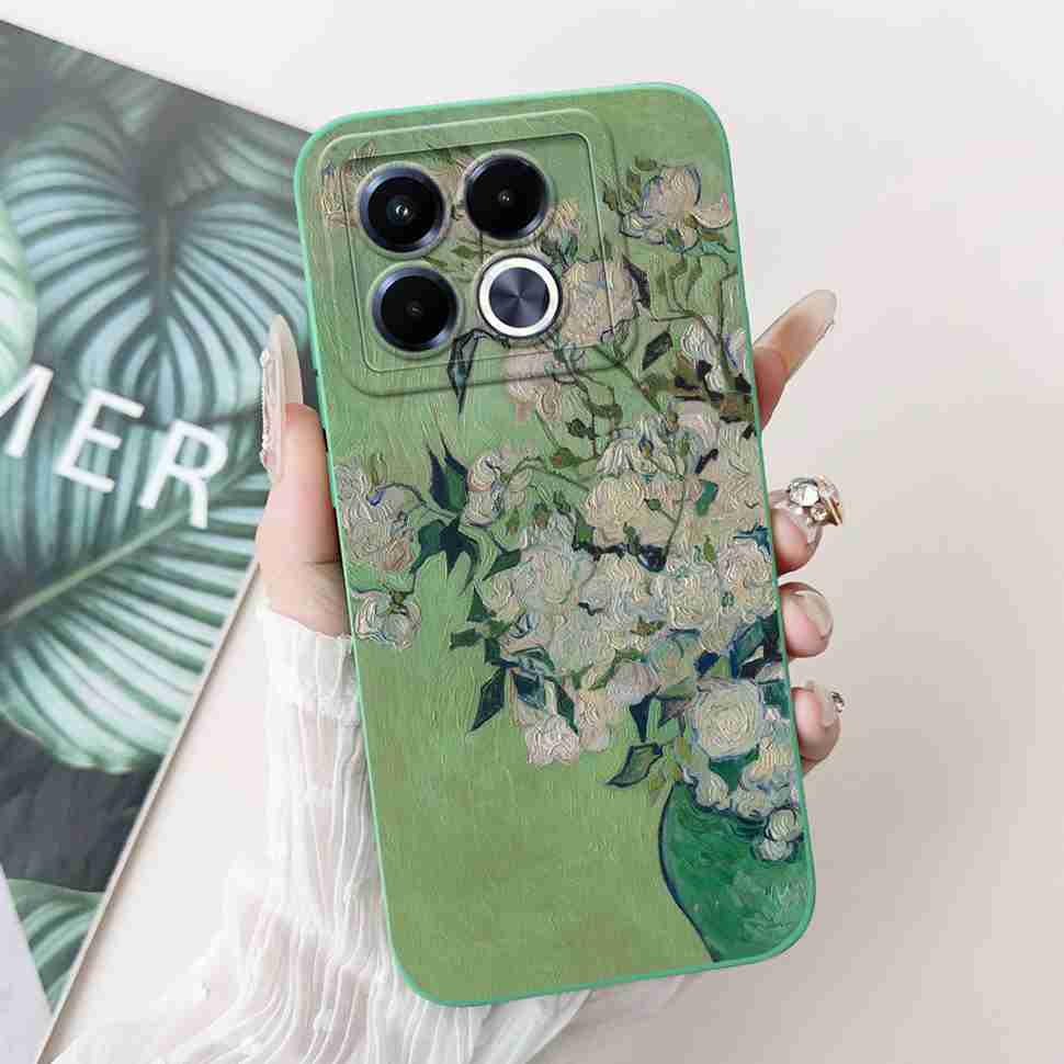 Spring Flower Case For Infinix Note 40 5G Cover Silicone Soft Shockproof Funda For Infinix Note 40 X 40X Note40 Note40X Casing