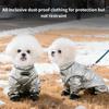 Dustproof Dog Overall for Outdoor Activity Insulated for Warmth Size Option S to XXL with Reflective Safety