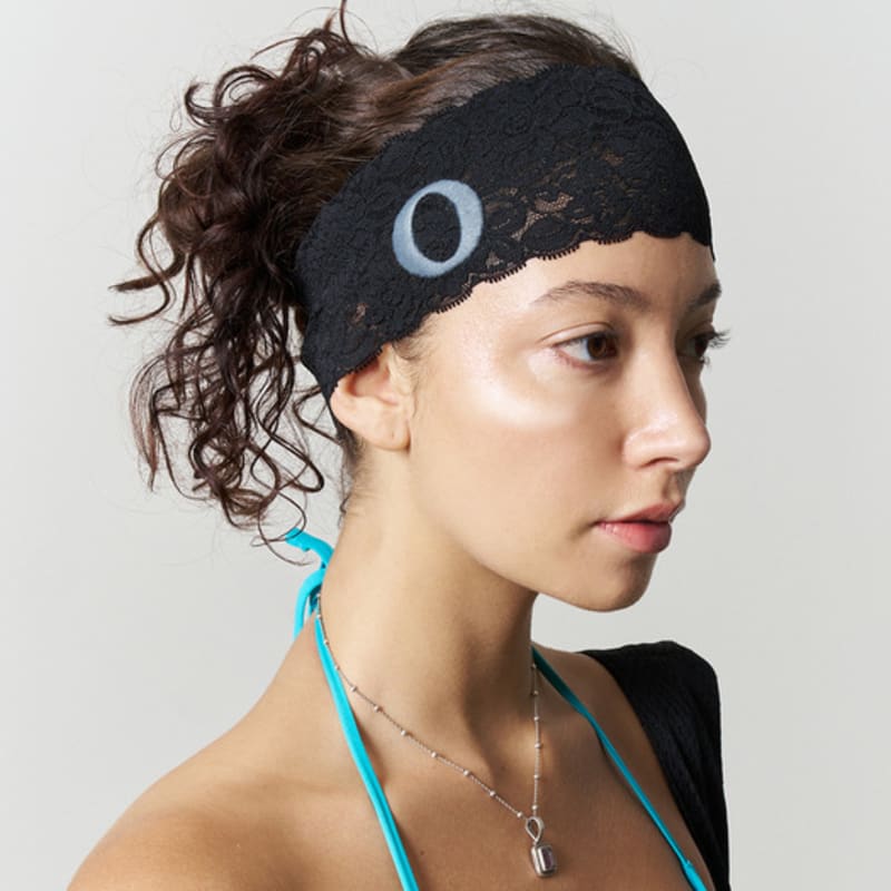 

odlyworkshop Кружевная повязка на голову, Асфальт FREE