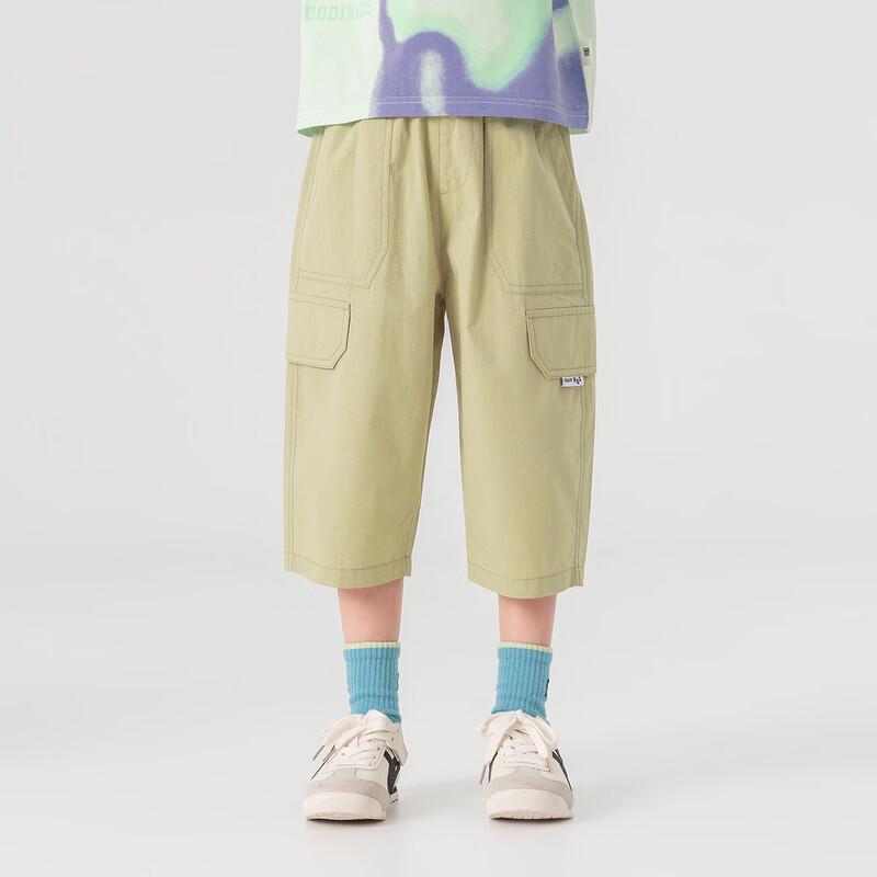 Boys' Cotton Breathable Cargo Capri Shorts