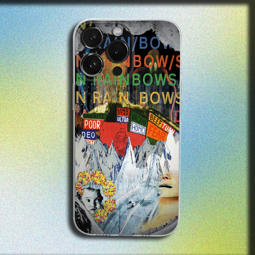 

R-Radiohead Rock Band Phone Case For iPhone 16,15,14,13,12,11 Plus,Pro,Max,XR,XS,Plus,SE,Mini Transparent Soft Cover iPhone13PRO