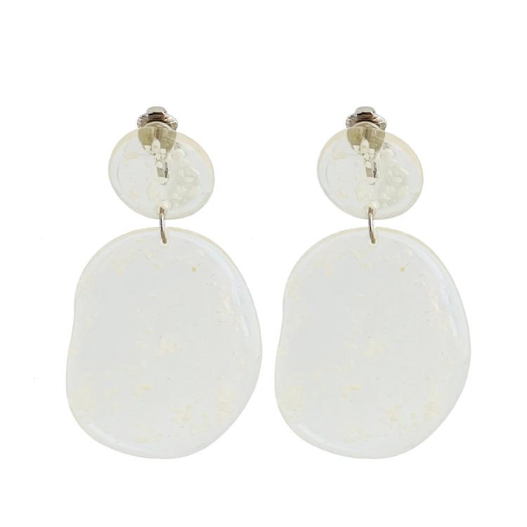 Snowflake Resin Dangle Earrings