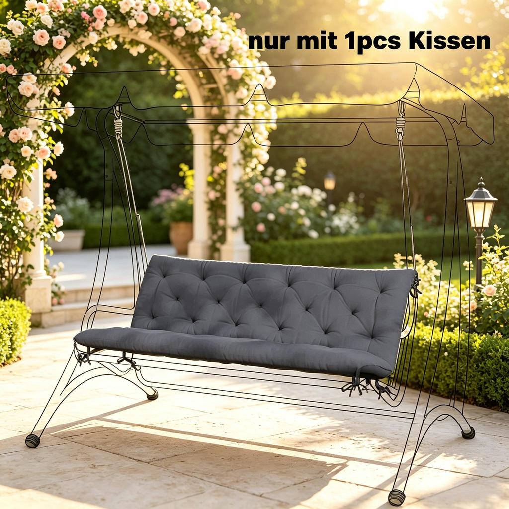Comfortable Cushion for Rocking Chair with High Backrest, Versatile Cushion for Garden Swing, Elegant Bench Cushion (only with 1pc cushion)