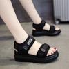 Popular sports sandals women's summer new versatile Internet celebrities thick-soled super soft flat-soled students wear beach shoes