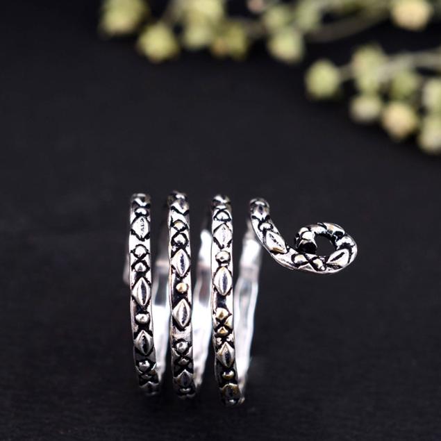 

Silver Buddy Splint Ring, Two Finger Support for Rheumatoid Arthritis, Handmade RA Ring 8 срібний