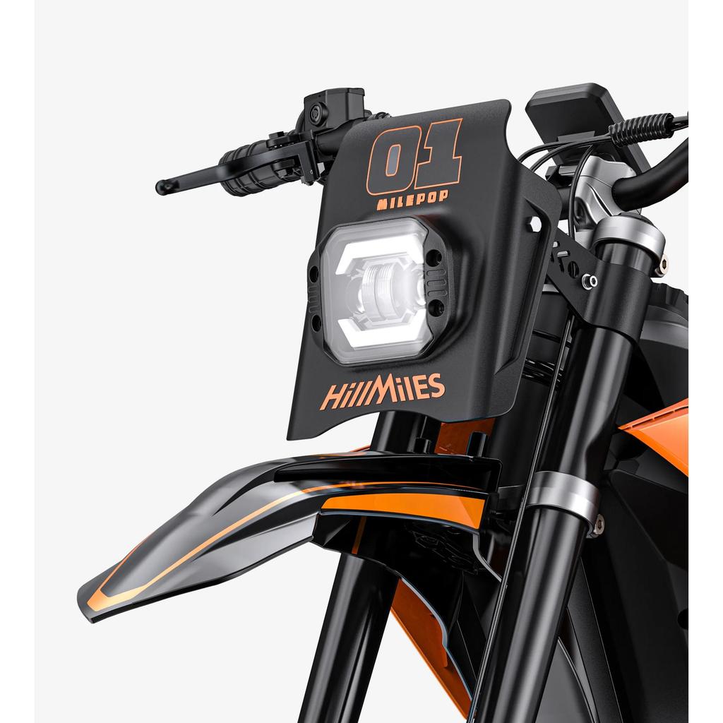 Hillmiles Milepop1 Teeanger All-Terrain Electric Bicycle 48V25Ah Battery 3000W Motor Off-Road Tires 72KM Range E-Moutain Bike