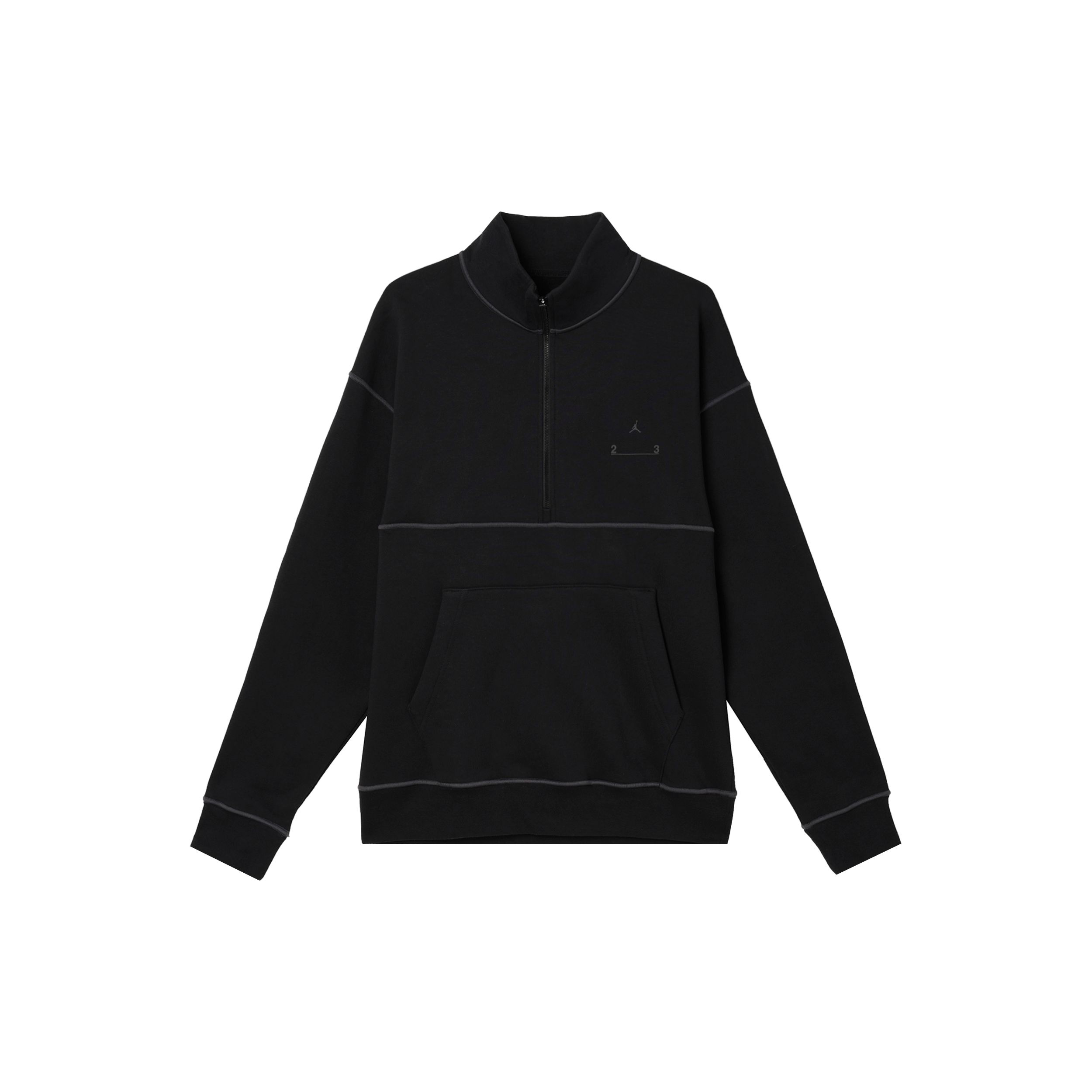 

Jordan 23 Engineered Letter Print с флисовым воротником и полумолнией, повседневная спортивная куртка, мужские куртки черного цвета DV7680-010 S
