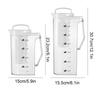 1.6L/2.2L Drink Dispenser Plastic Detachable Filter Large Water Pitcher With Scale Ice Tea Kettle Lemonade Juice Beverage Jar