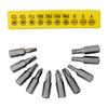10Pcs/set Screwdriver Bit Wrench Tool Nutdrivers 6.35mm Metal
