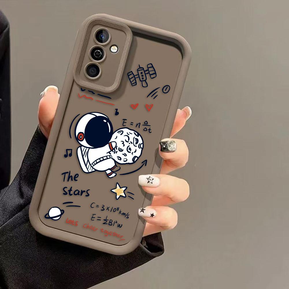 Cartoon Astronaut Space Phone Case For Infinix SMART SPARK 9 10 20C 30C 40C CAMON 20 30 40 POP 8 POVA 6 7 ITEL A70 A80 A90 Cover