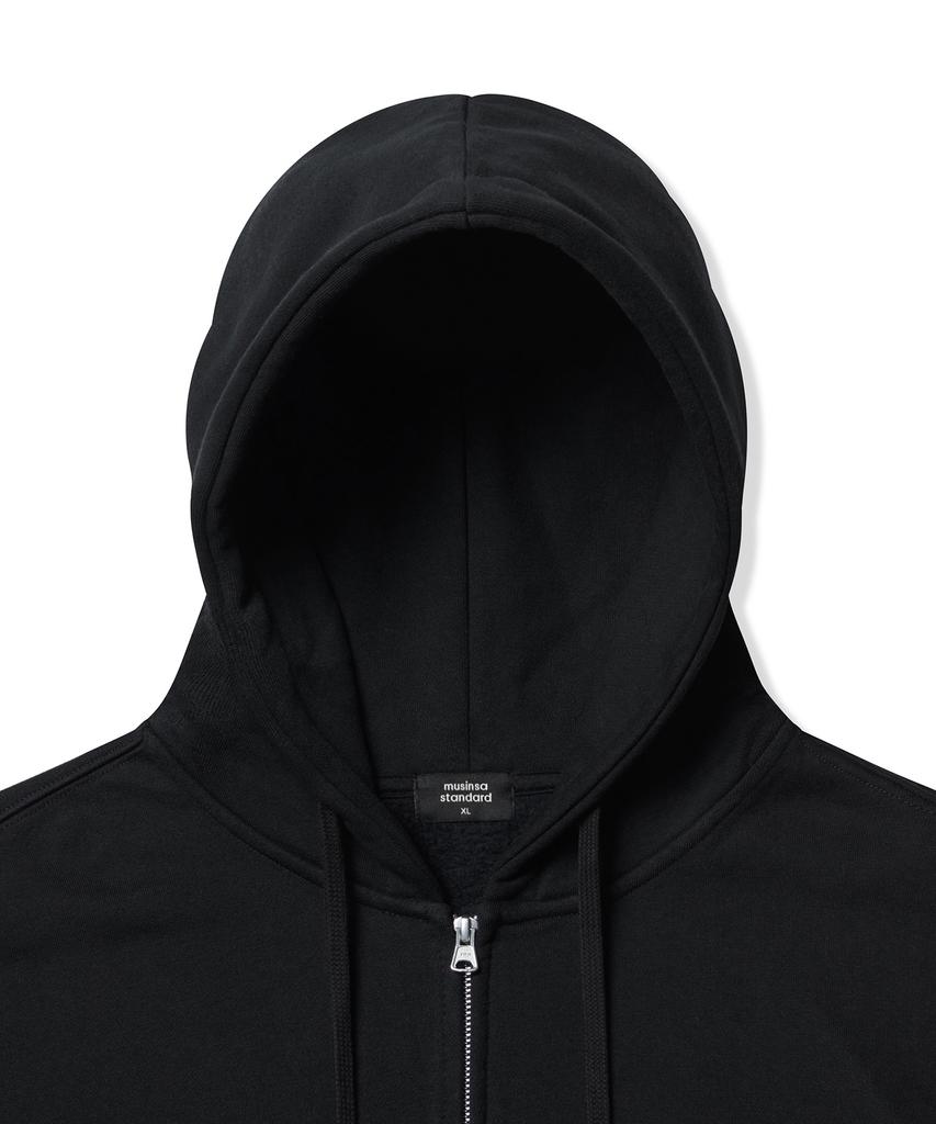 Musinsa Standard Fleece-Lined Hooded Sweat Zip-Up [Black]