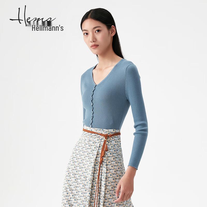 Haier Mans Women's V-Neck Long Sleeve Wool Knit Sweater