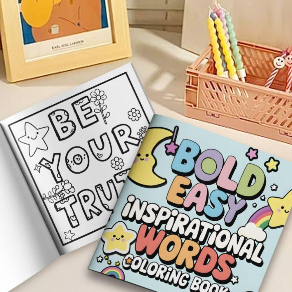 

Educational Watercolor Painting Book Relax Drawing Doodle Book Filling Color Book Children style B