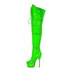 Fashion New High-quality Belt Buckle Cross Strap Over The Knee Boots Sexy Hot Girl Pole Dance 15cm High Heel Motorcycle Boots Size35-48