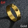 Schmuck Hip Hop Biker Rock Nieten Punk Ringe Herrenringe Edelstahl