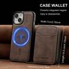 LC.IMEEKE L6 For iPhone 13 Mini/12 Mini Magnetic Case Detachable Zipper Wallet Leather Coated PC + TPU Phone Cover