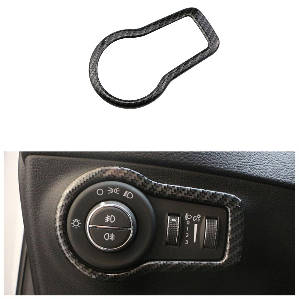 For Jeep Compass 2017-2020 2021 2022 2023 2024 Interior Head Light Lamp Adjustable Switch Button Cover Trim ABS LHD Accessories