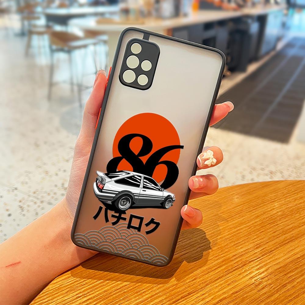 Anime Initial D AE86 Tail Light Posters Case For Samsung Galaxy A73 A72 A71 A53 A52 A51 A41 A33 A32 A31 A23 A22 A21s A13 A12 A11
