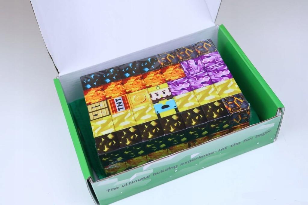 Magnetic Minecraft Cubes 50 Cubes For Stacking