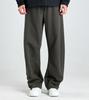 Beoteunseoul Curved Volume Line Elastic Waist Sweatpants (Khaki)