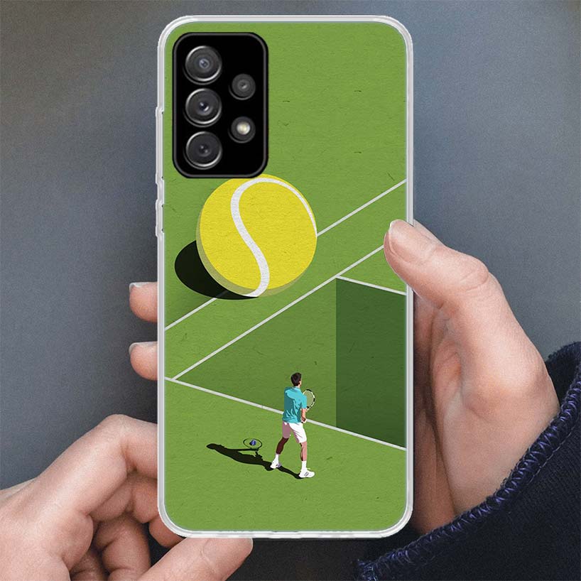 Tennis Sport Phone Case For Samsung Galaxy A16 A56 A15 A55 A14 A54 A13 A53 A36 A35 A34 A33 A26 A25 A24 A23 A05S A04S A03S A15 A5