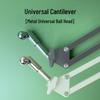 Universal Mobile Mic Boom Arm Stand Adapter: 17mm Ball Head, 1/4-Inch Interface, Tripod Spare Parts