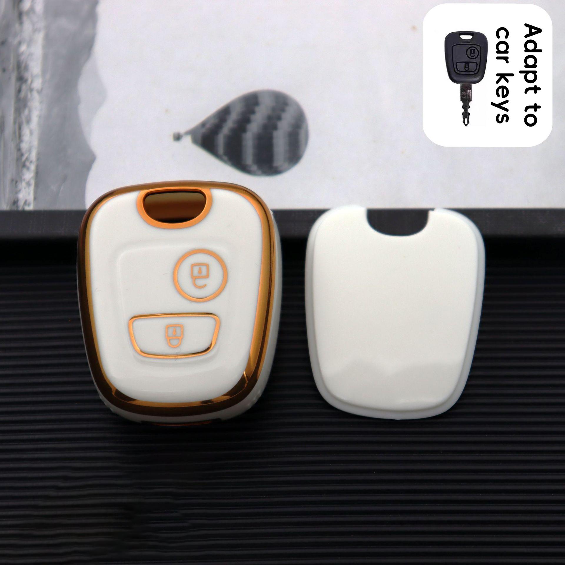 1 Pièce de Coque de Protection pour Clé de Voiture à Distance Convient pour Housse de Porte-clés de Clé Intelligente Modèles Logo 307/Logo 206/207