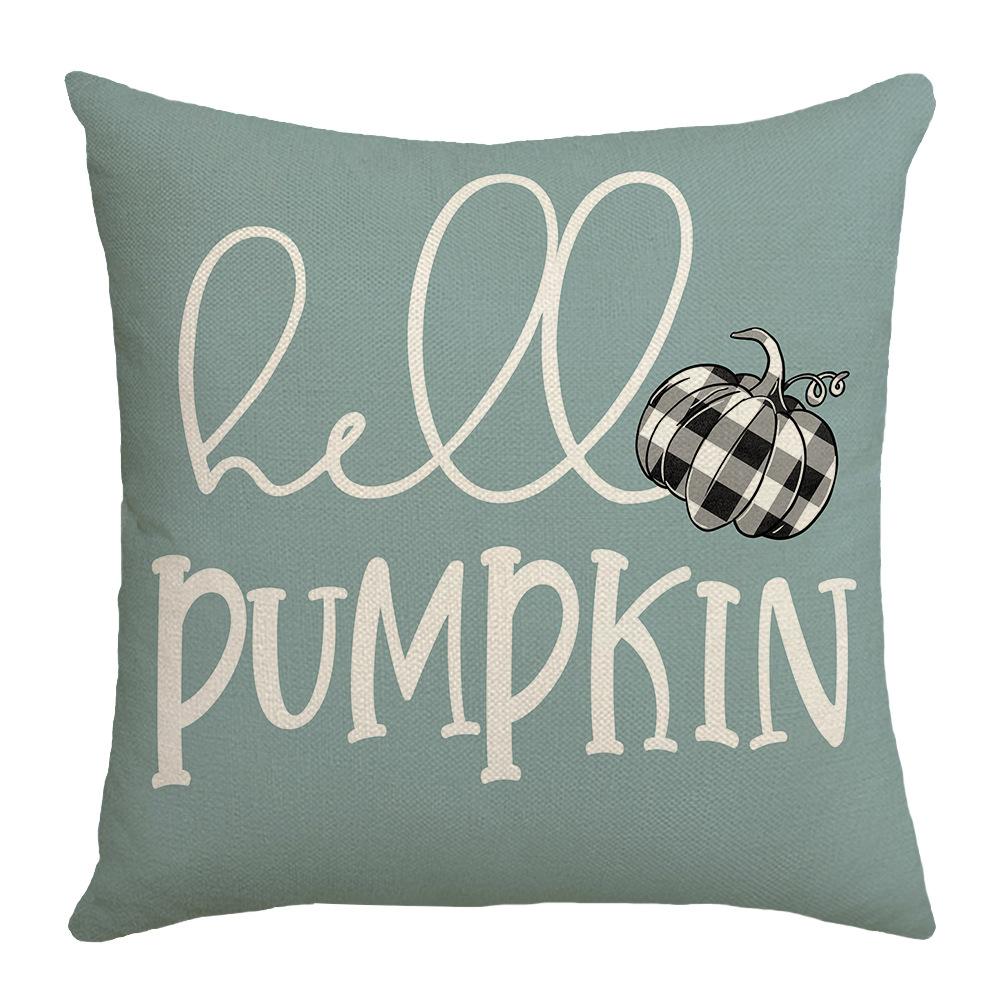 Autumn New Sofa Printed Maple Leaf Pillow Indoor Living Room Sofa Bedside Linen Waist Pillow