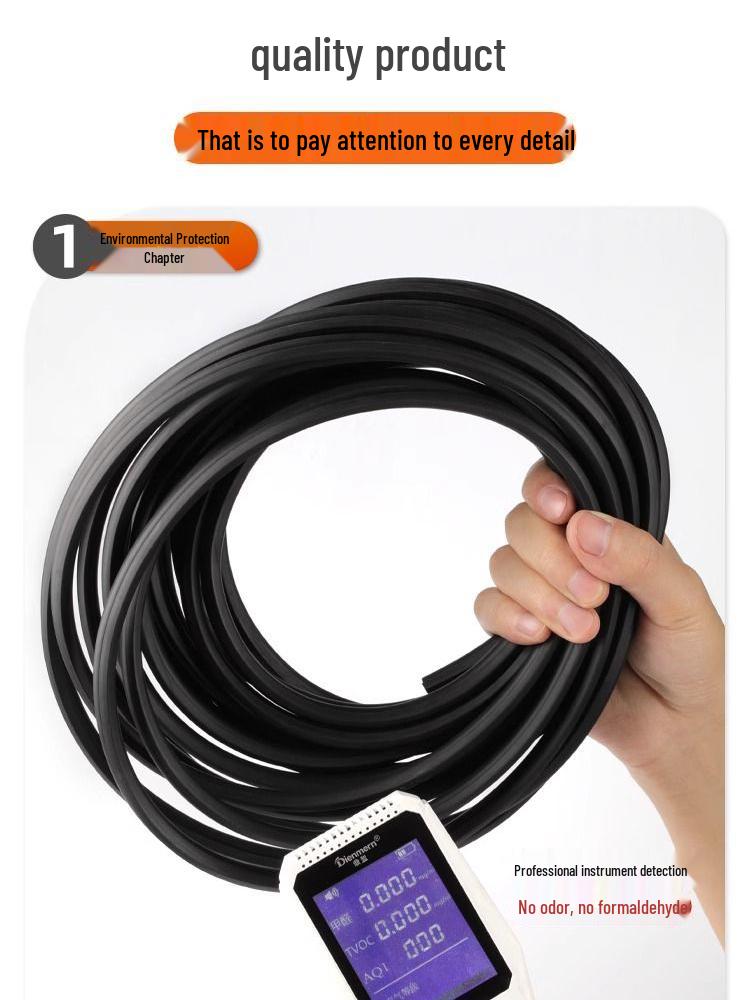 Těsnící lišta okna typu O z voděodolného a zvukotěsného UPVC pro dovnitř otevíraná okna