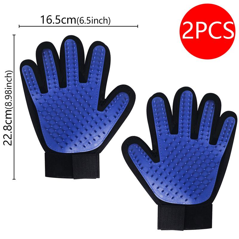 

A pairPet Hair Remover Gloves Cat Dog Massage Bathing Cleaning to Bathe Dogs Hair Comb Glove Massage Grooming Dogs Cats supplies