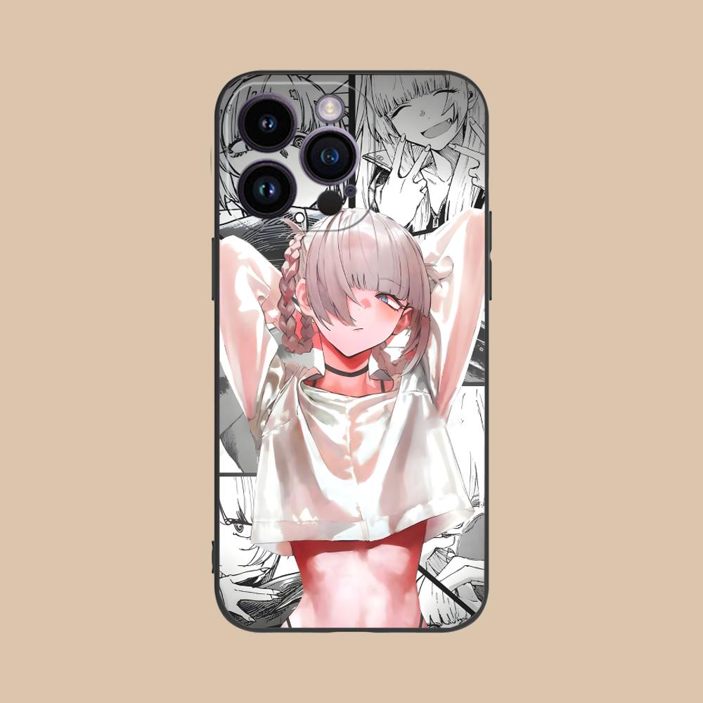 Nazuna Nanakusa Phone Case for iPhone 16 15 14 13 12 11 X XR XS 8 7 Pro Max Plus Mini Black Cover Smartphone Cellphones
