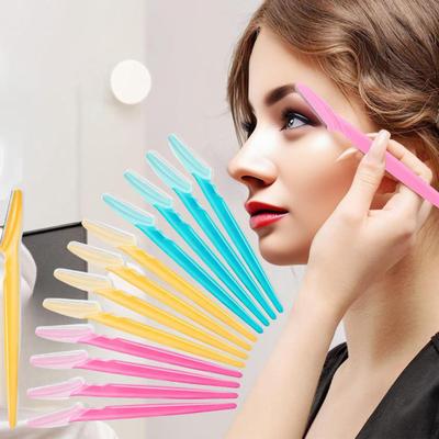 5/10 Stuks Wenkbrauwscheermes met Beschermende Gezichtsexfoliërende Kap Multifunctioneel Dermaplaning Gereedschap Vrouwen