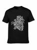 Brand Men Shirt Anatomical Heart White Word Art Medical Tshirt for Caretaker