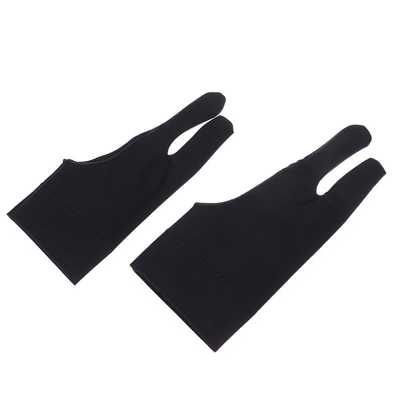 1Pc Artist Glove 2-Fingers Drawing Graphic Tablet Smudge Anti-Fouling Gloves