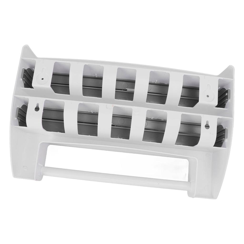 Cling Film Holder Wall Mount Multifunctional Cling Film Cutter with Screws for Kitchen Grey Blue
