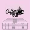 1pc Coffee Bar Metal Wall Art Decor Sign Home Scene Themed Party