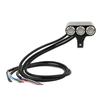 Motorrad Druckknopf Aluminiumlegierung 3 Knöpfe mit Selbstverriegelung Reset E-Bike Lenkerschalter zur Umrüstung