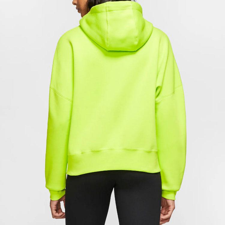 Jordan Wings Logo Drawstring Hoodie Women Hoodie Mustard-Green CQ6672-389