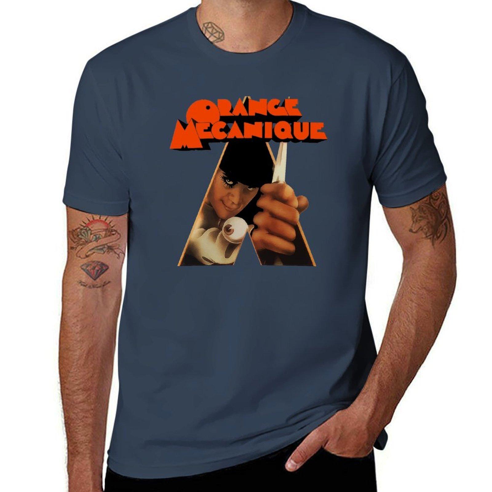 Clockwork Orange TShirt Work Wear Simple Tee Shirt S