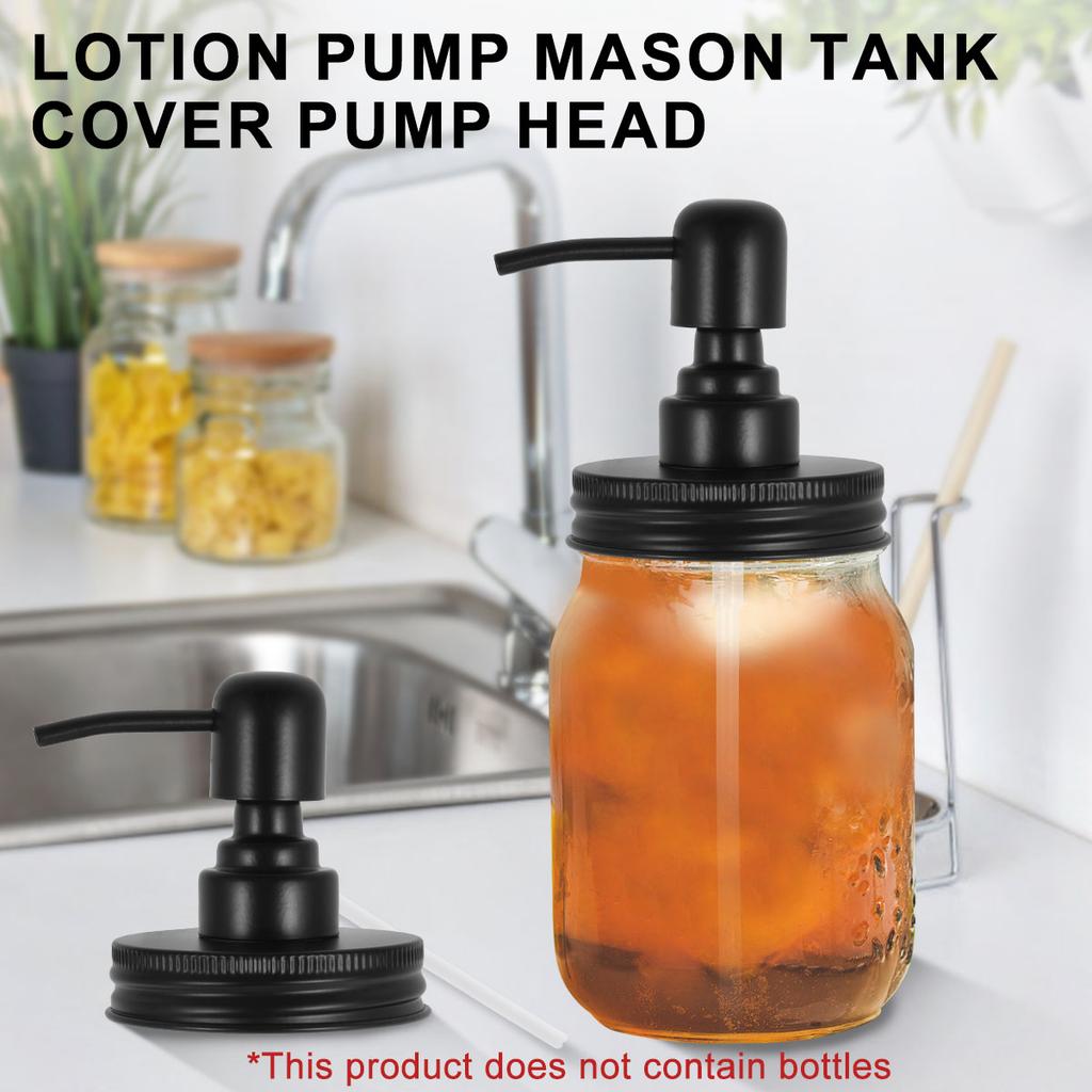 4Pcs Mason Jar Soap Dispenser Lids with Pumps Sealing Bottles Lid Mason Jar Lid Jar Caps Liquid Soap Dispenser Lids Canning Lids