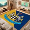 Tappeto in Velluto di Cristallo con Stampa di Calcio del Newcastle United, Comodo Assorbente d'Acqua Antiscivolo Tappeto per Pavimento Interno