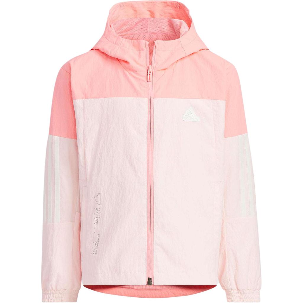 New Adidas Jackets Coats Sportswear Pink/Light Pink Children Aged 3-7 Years Old JN9569