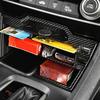 For 2016- Honda Civic Car Accessories Interior Carbon Fiber Console Storage Box With USB Port