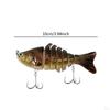 7 Segment Fishing Bait with Hook for Crappie Salmon Bluegill